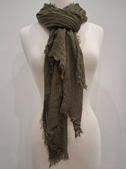 Olive Texture Scarf
