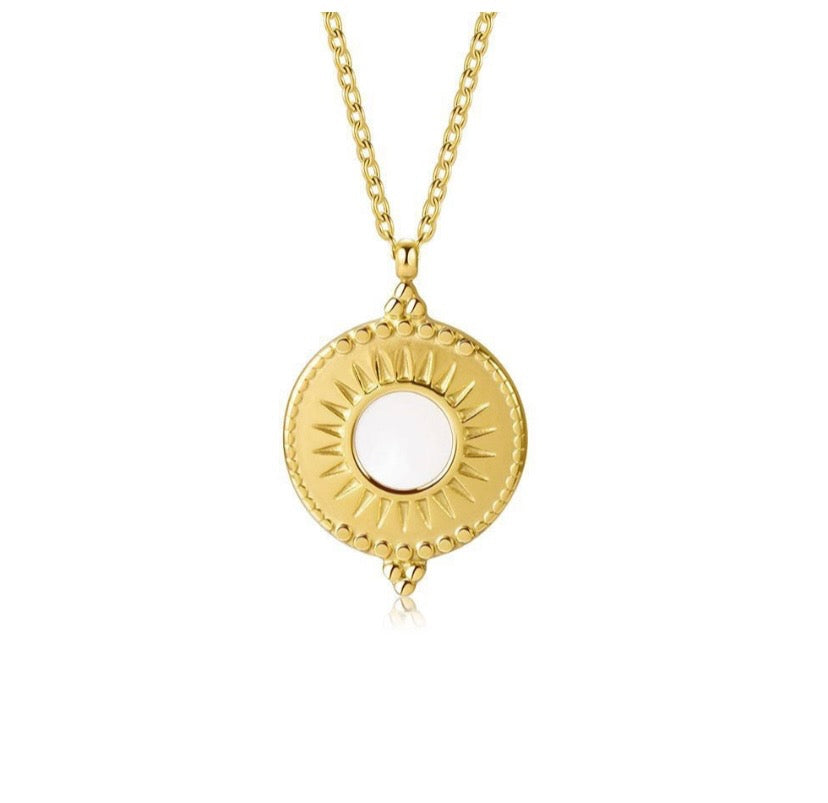 Gold plated pendant necklace