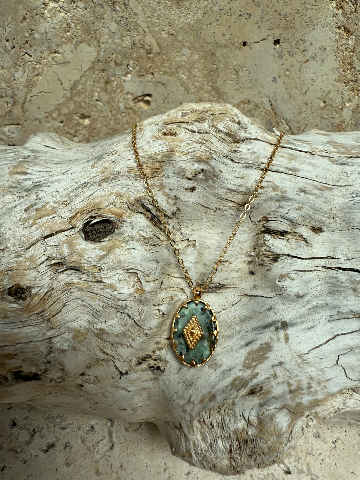 Green Stone Necklace