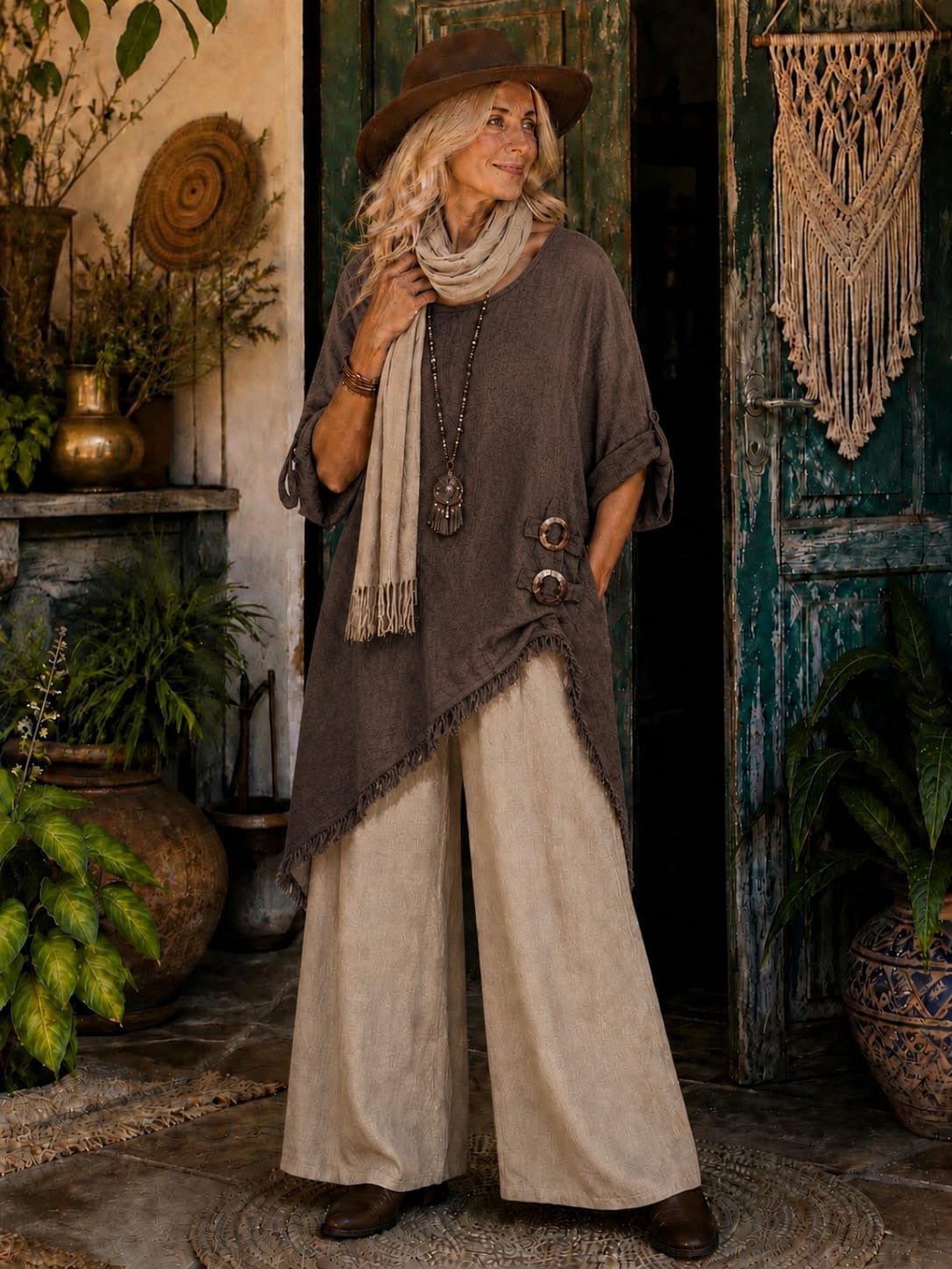 Inaiya linen top