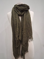 Olive Texture Scarf