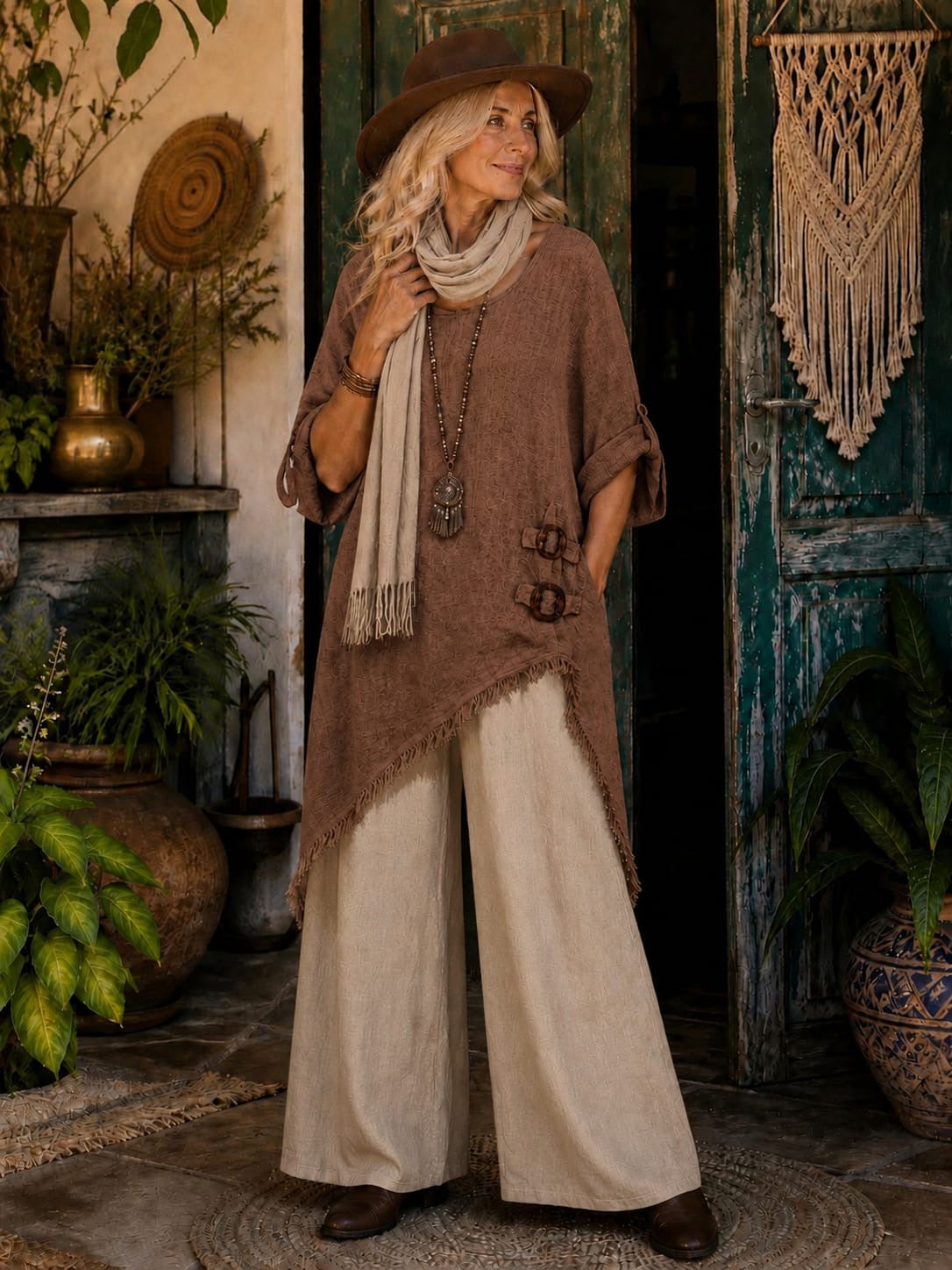 Inaiya linen top
