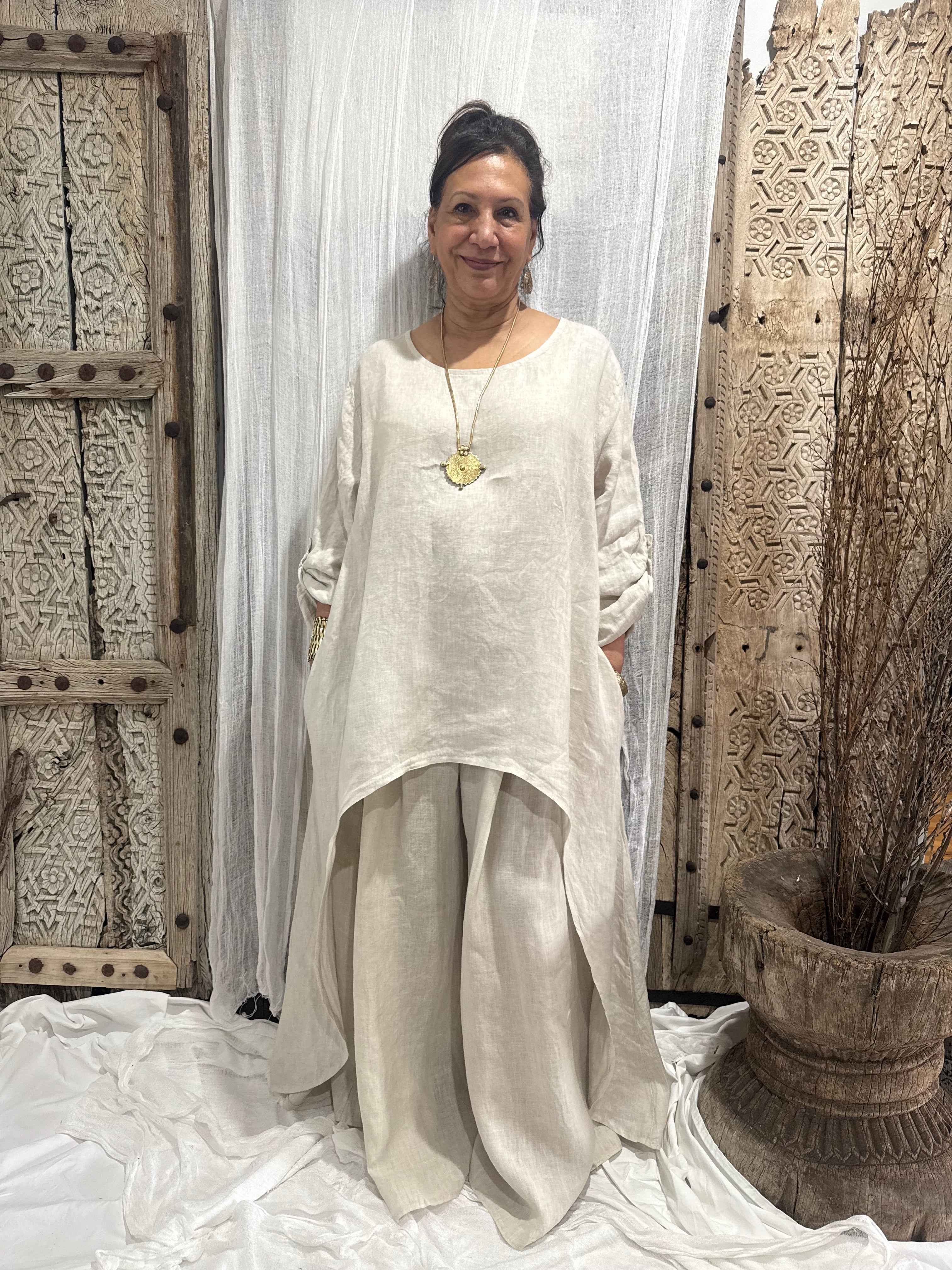 Annika Linen Top
