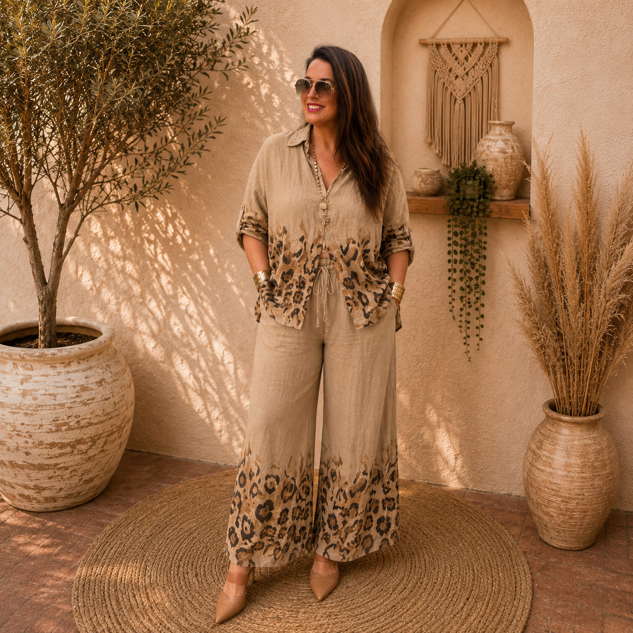 Heidi Leopard Pants