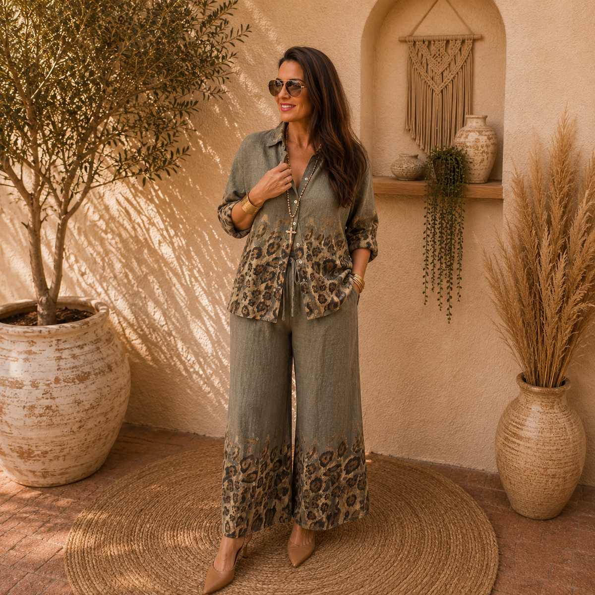 Heidi Leopard Pants