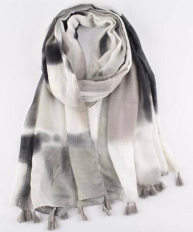 Scarf - Grey and Black Hue