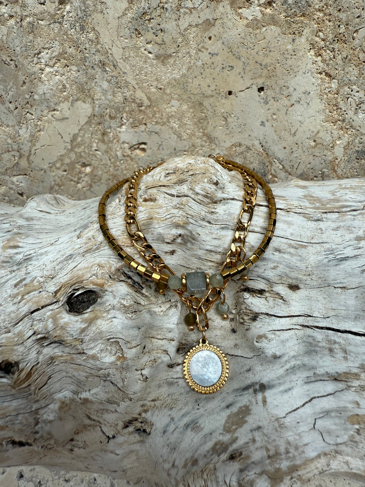 Gold Double Chain Bracelet