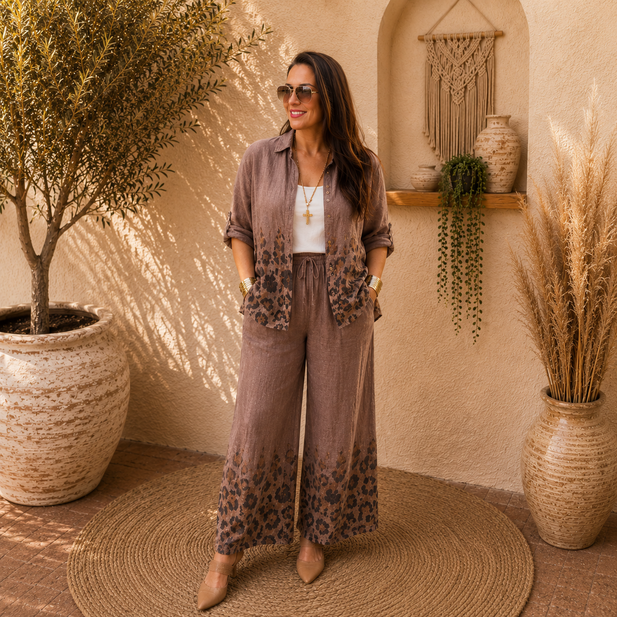 Heidi Leopard Pants