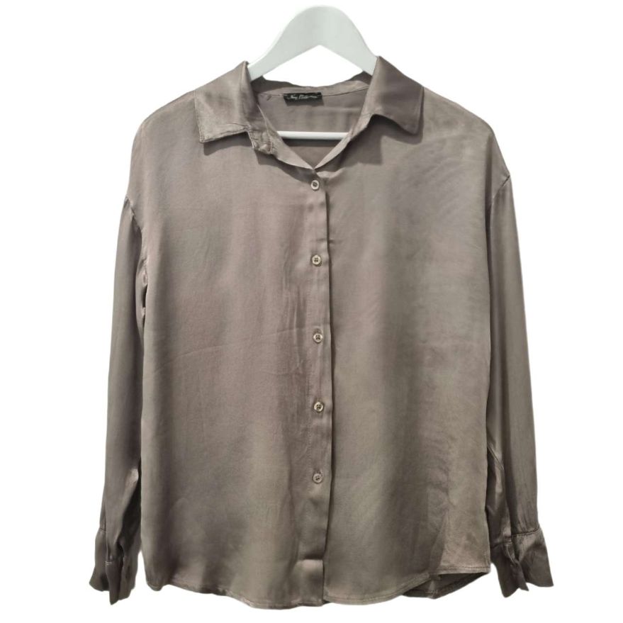 Shae long sleeve silky shirt