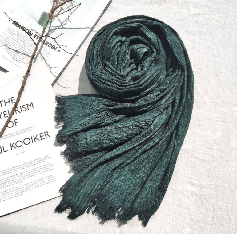 Scarf - Dusty Dark Green Threads
