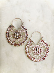 Jewellery - Earrings - Lotus. Silver.